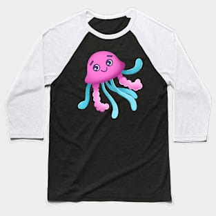 cute little pink jellyfish Baseball T-Shirt